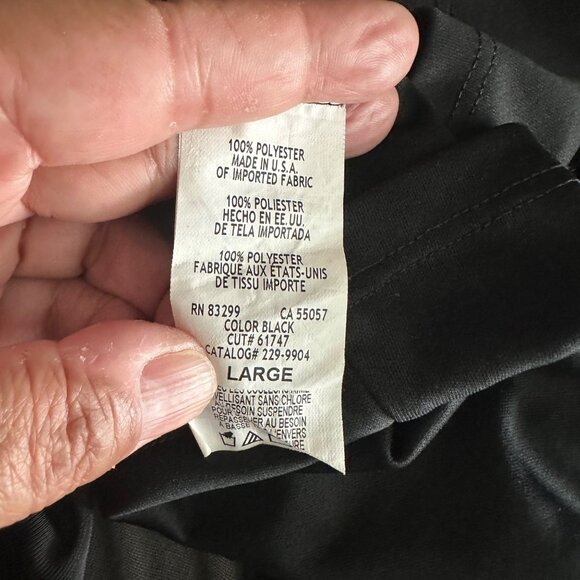 Blu Sage Black Chiffon Maxi Skirt L Made In USA - Picture 6 of 7